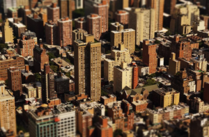 an urban area